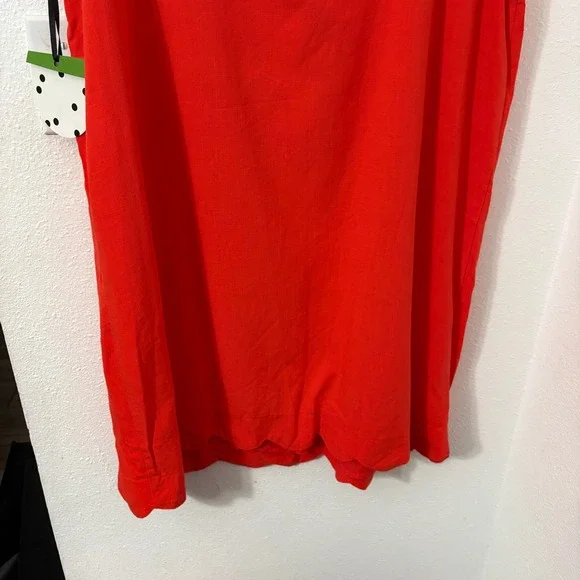 Kate Spade X Target Scalloped Mini Shift Dress Red Sleeveless New Size Large - Picture 7 of 10